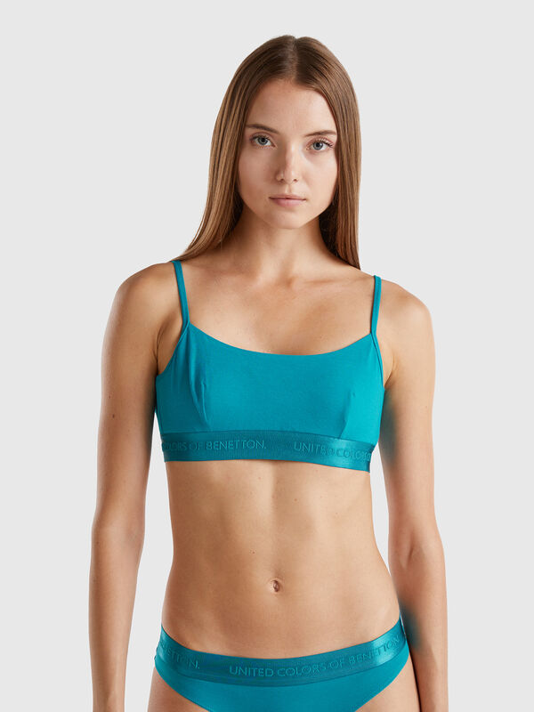 Bra in organic stretch cotton Women