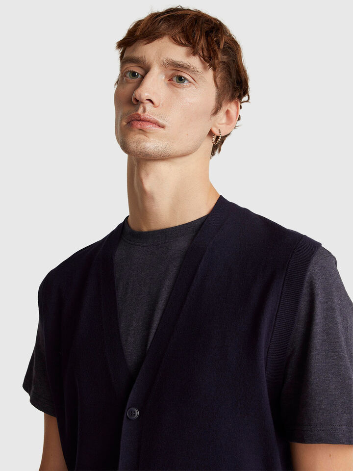 S/L V NECK SWEATER Men