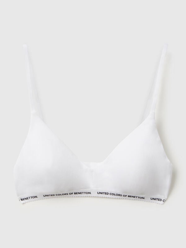 Bra in stretch cotton Women
