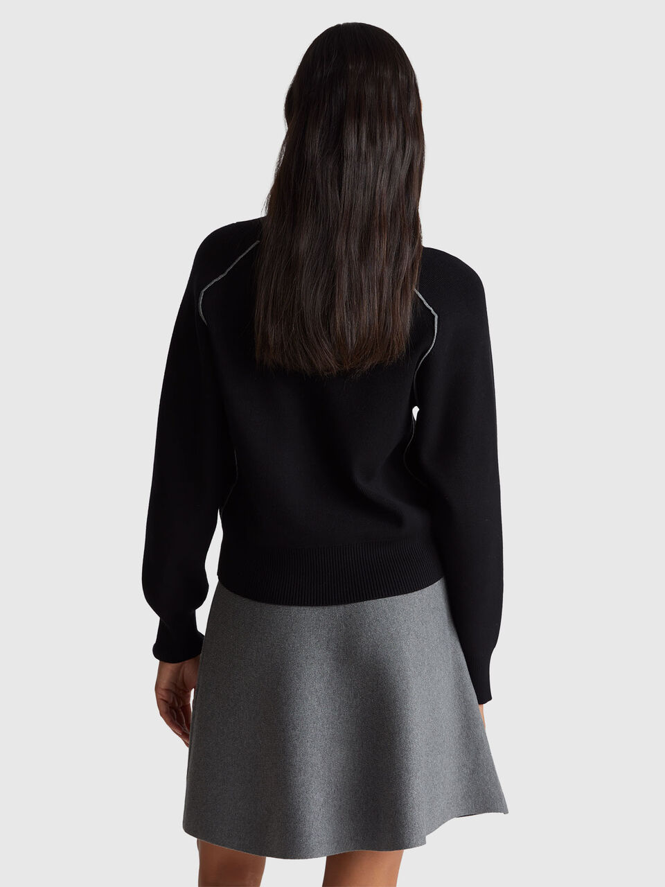 V NECK SWEATER L/S Women image number null