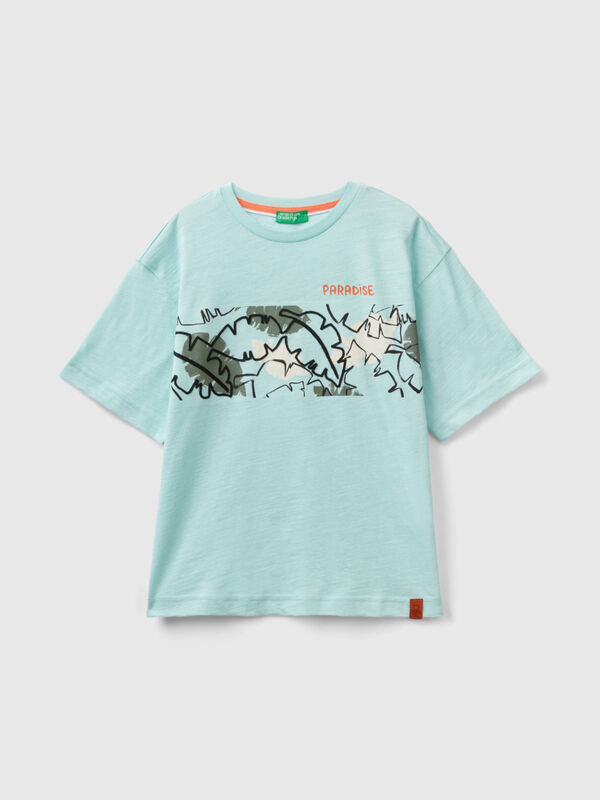 T-shirt with exotic print Junior Boy