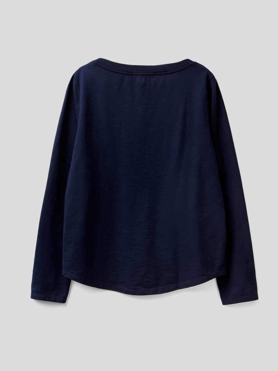 Long sleeve pure cotton t-shirt image number 2