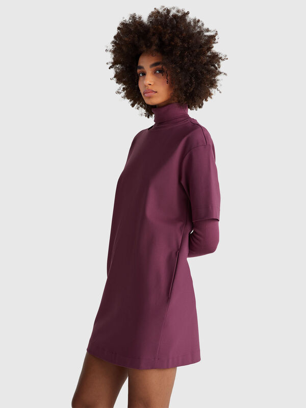 Soft dress in stretch viscose blend Women