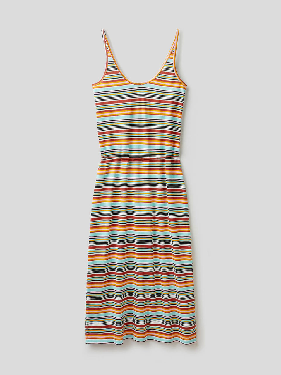 Striped dress with straps image number 2