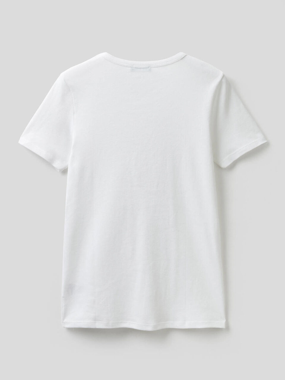 T-shirt in 100% cotton with glitter print logo image number 2