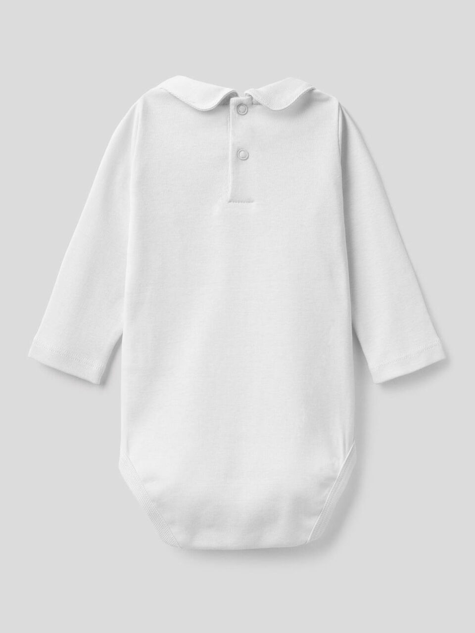 Bodysuit with collar in organic cotton image number 2