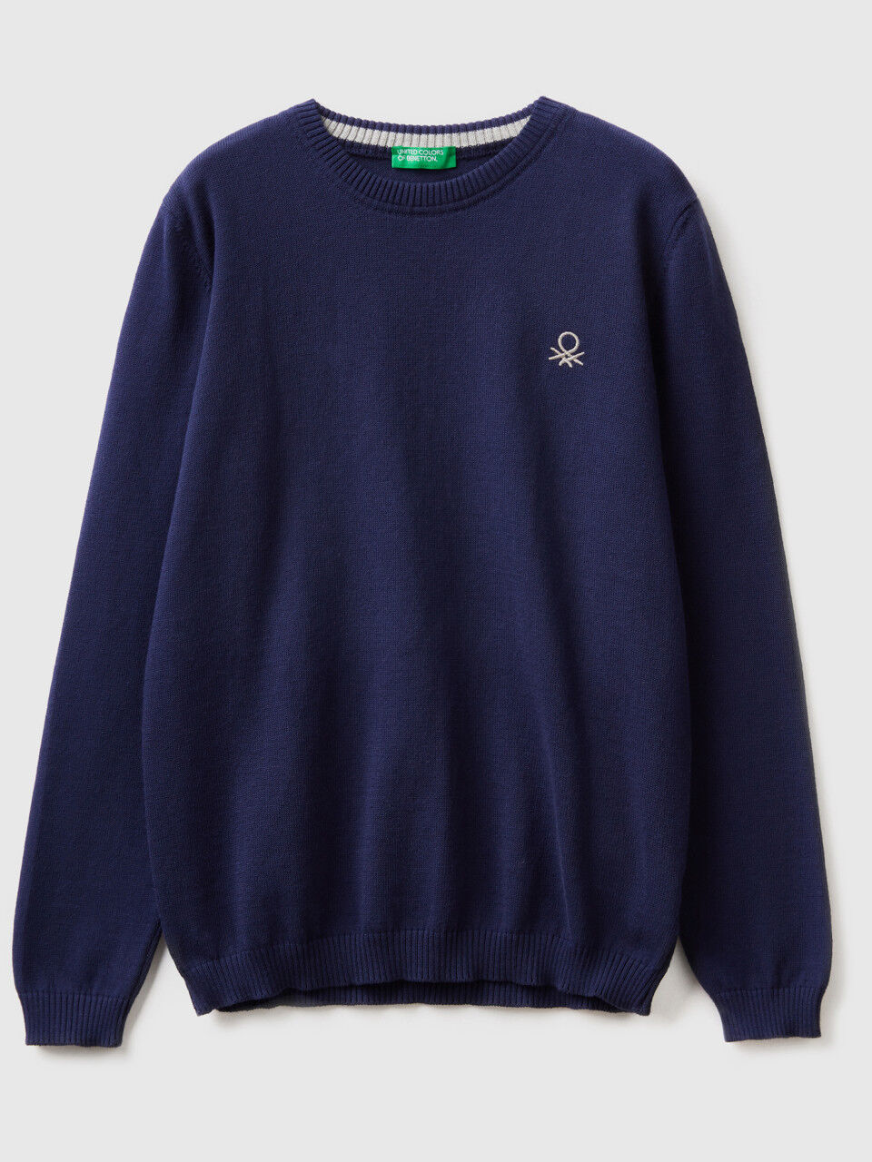 Sweater in pure cotton with logo