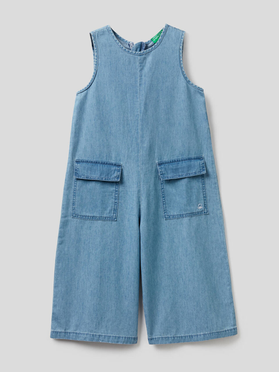 One-piece jumpsuit in 100% cotton image number 1