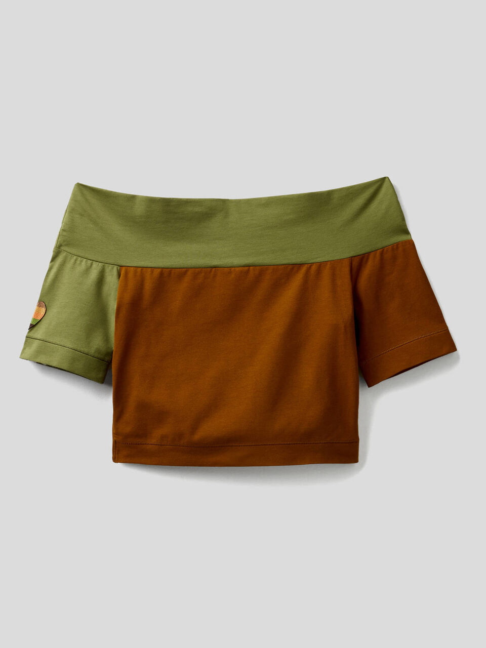 Stretch cotton cropped dress Women image number 2