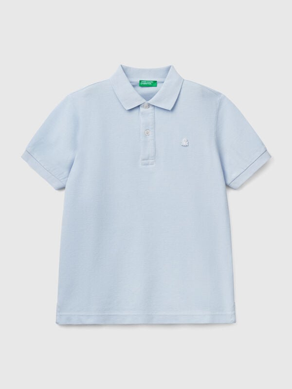 Slim fit polo in pure cotton Junior Boy