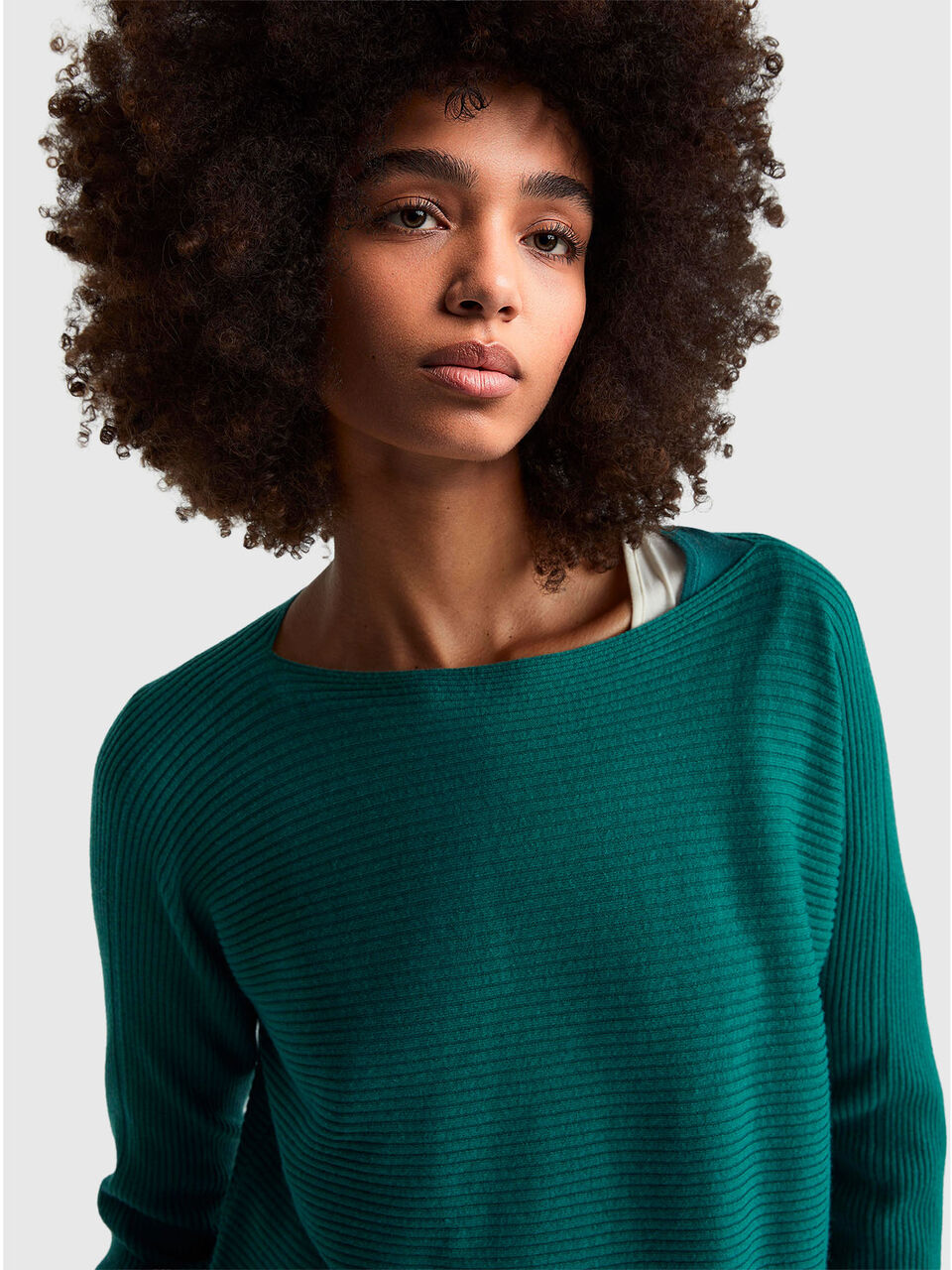 BOAT-NECK SWEAT.L/S Women image number null