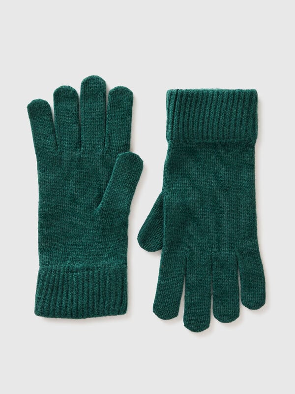 Gloves in pure virgin wool Men