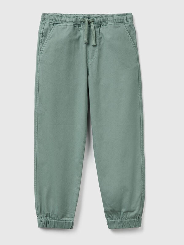 Stretch cotton joggers with drawstring Junior Boy