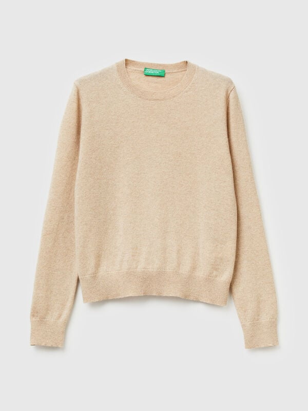 Beige sweater in pure cashmere Women