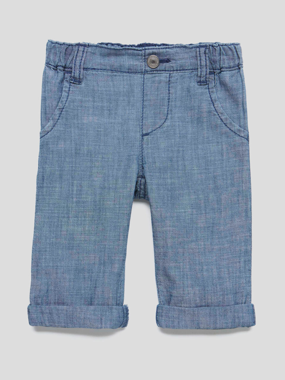 Pants in chambray image number 1