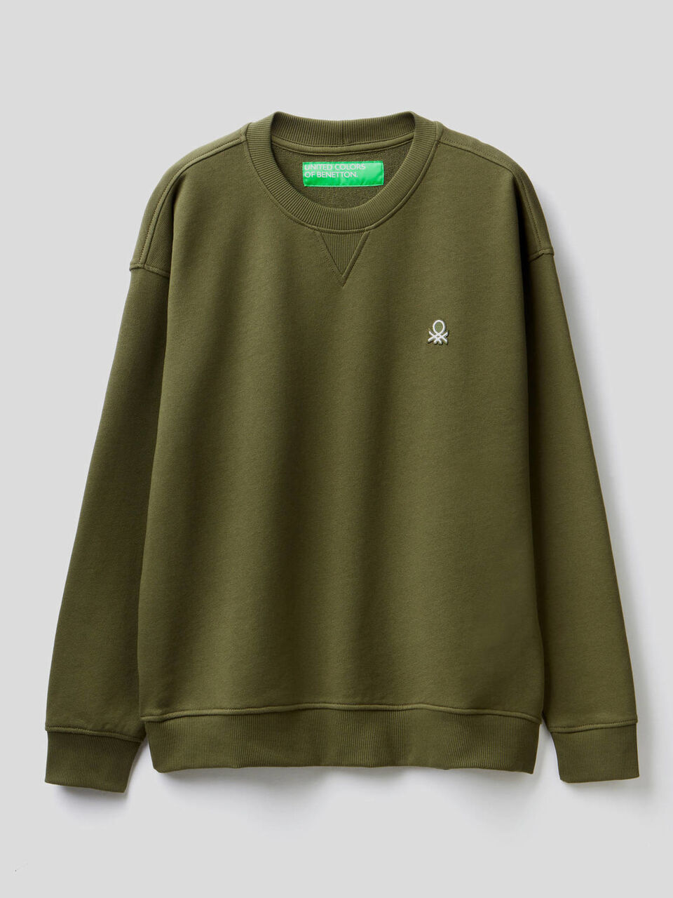 100% cotton sweatshirt with applied logo image number null