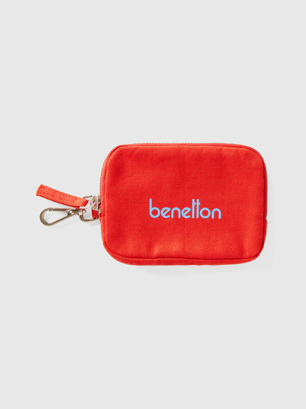 Red keychain and coin purse
