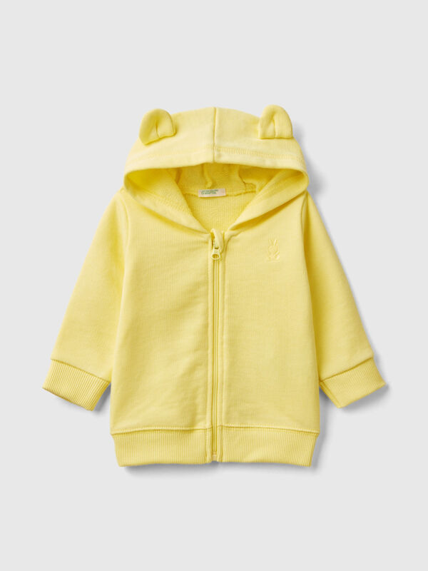 Hoodie in organic cotton New Born (0-18 months)