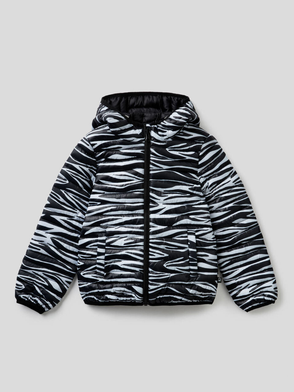 Jacket with zipper and hood image number 1