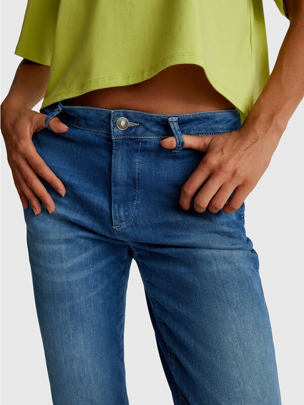 Slim fit denim chinos Women