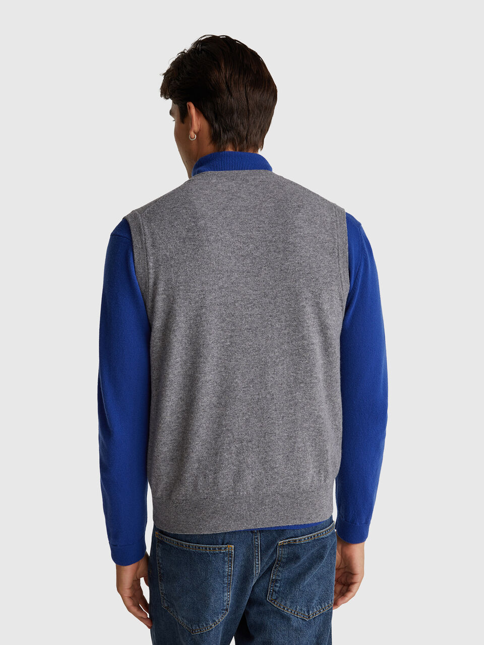S/L V NECK SWEATER Men image number null