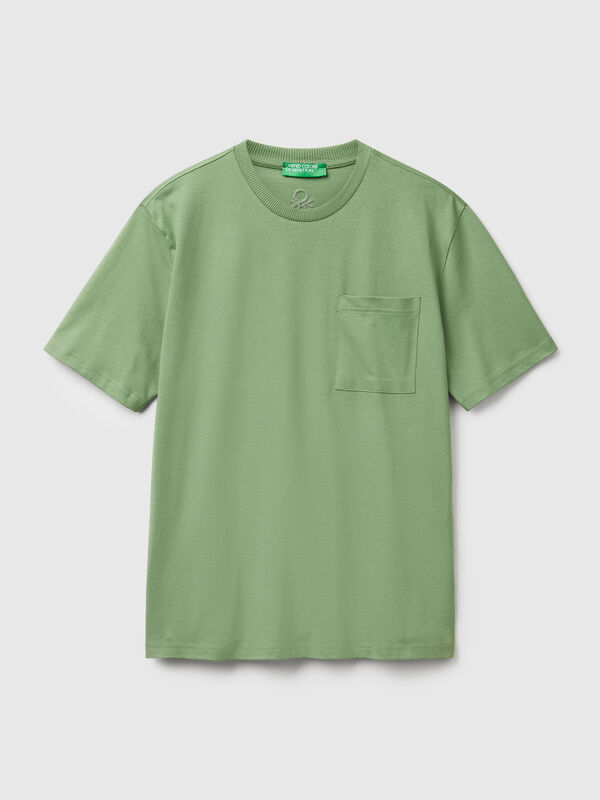 Cotton t-shirt with pocket Men