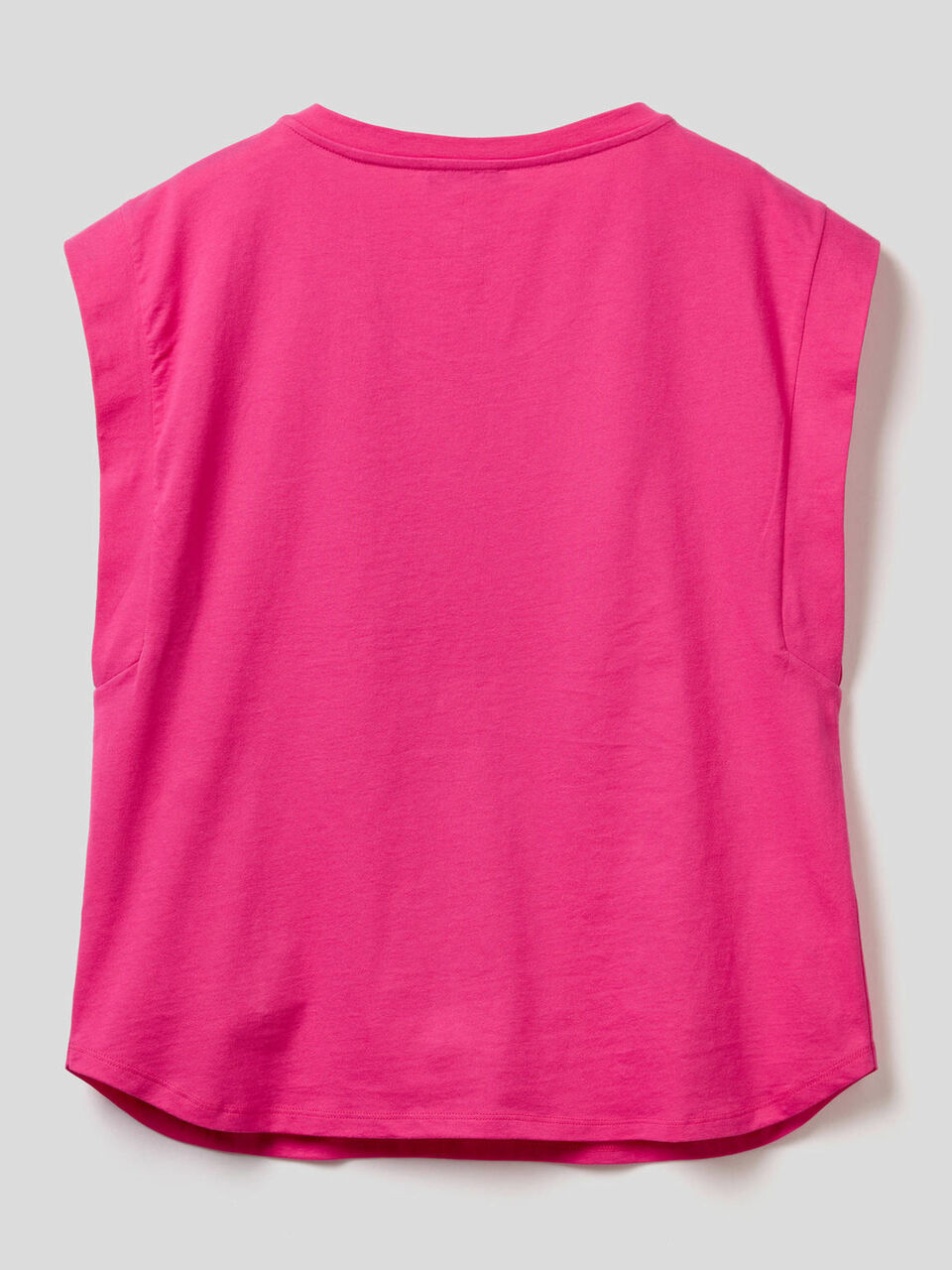 Cotton t-shirt with cap sleeves image number 2
