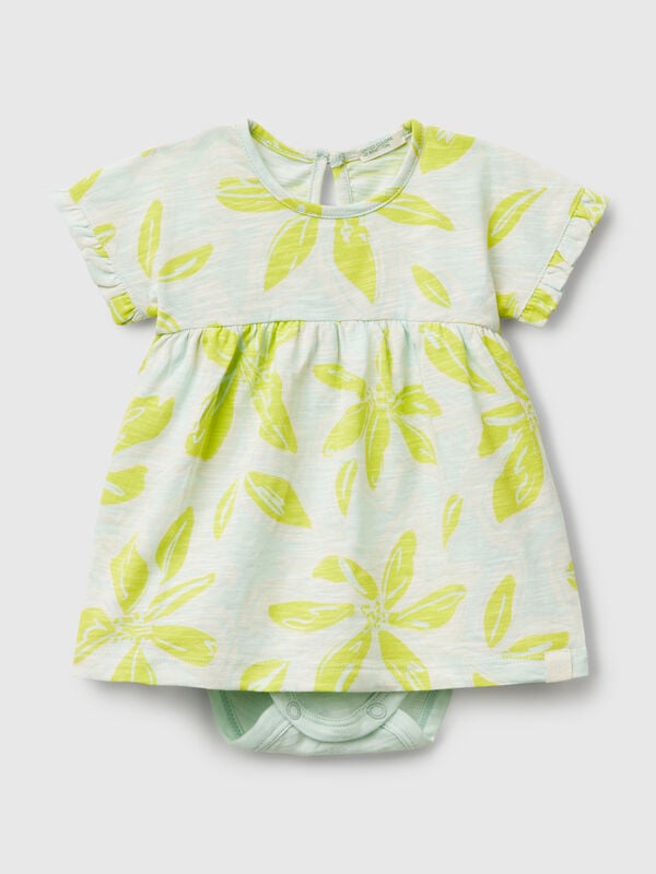 Dress with floral print New Born (0-18 months)