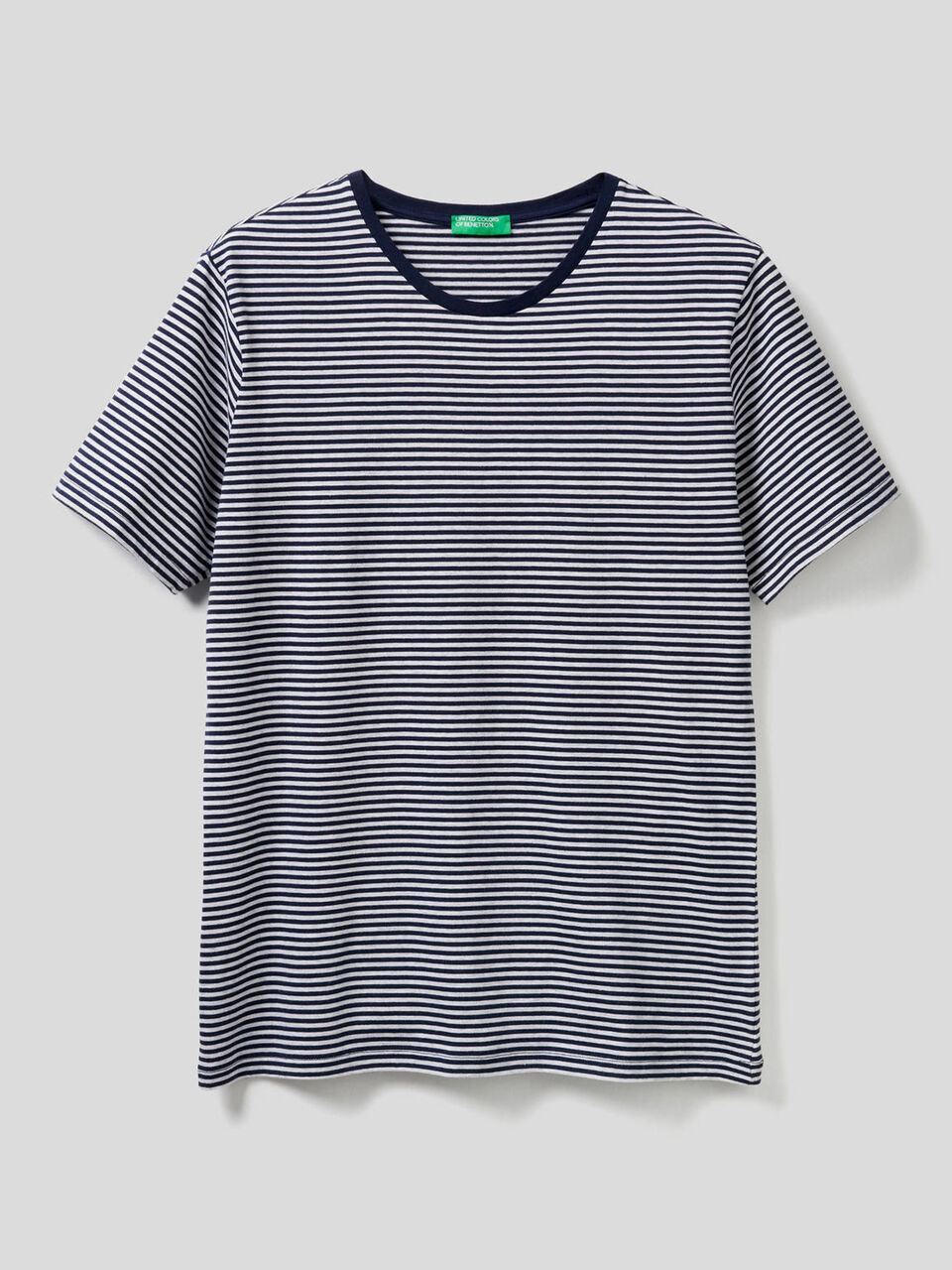 Striped t-shirt in pure cotton Men image number 1
