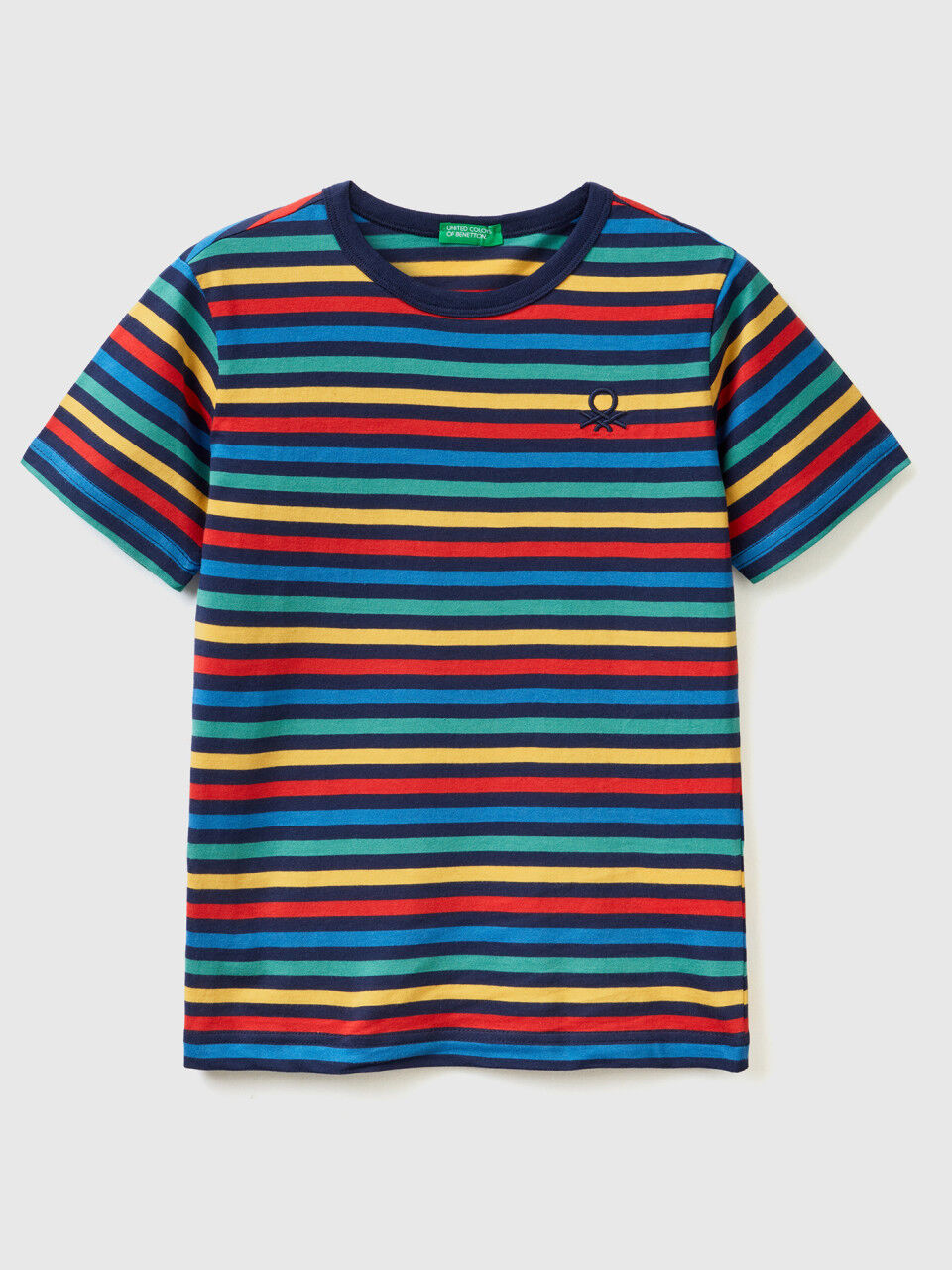Striped 100% cotton t-shirt