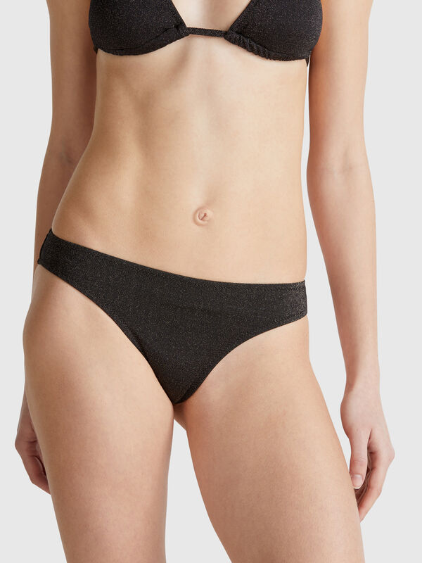 Swim bottoms with lurex Women
