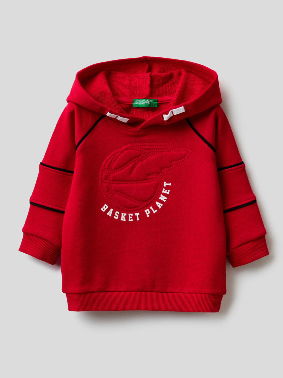 Hoodie with 3D embroidery image number 1
