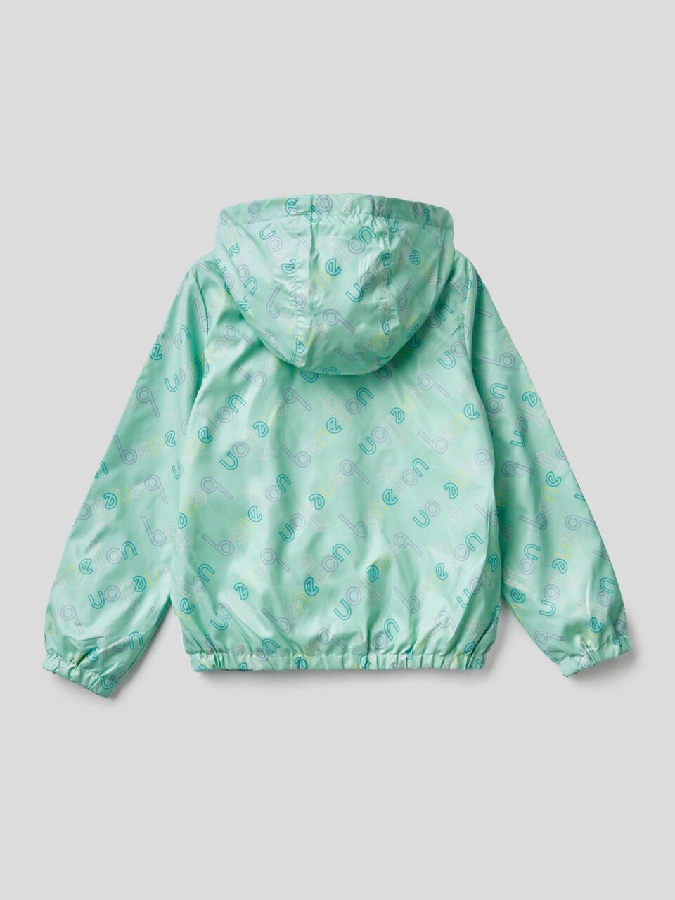 Jacket with hood in technical fabric image number 2