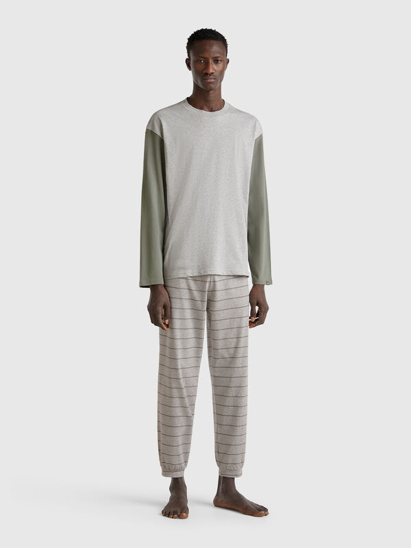 Pyjamas in pure cotton Men