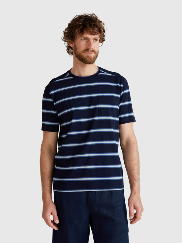 Striped t-shirt with pocket Men