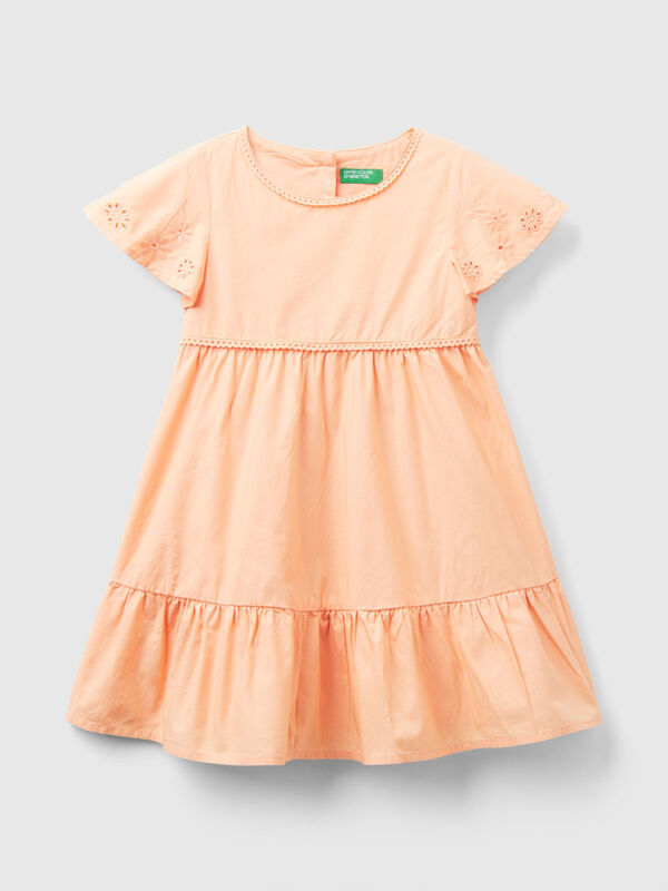 Dress with embroidery and frill Junior Girl