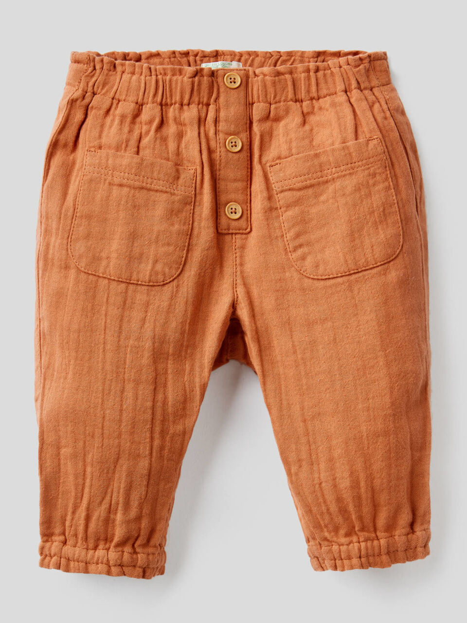 Trousers with gathered waist and bottom image number 1