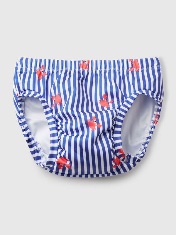 Striped swim bottoms with crabs New Born (0-18 months)