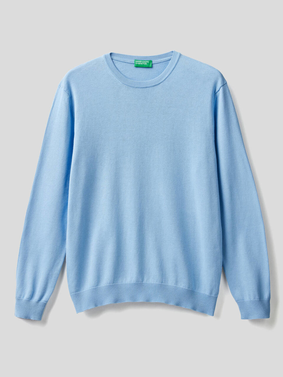 100% cotton crew neck sweater image number 1
