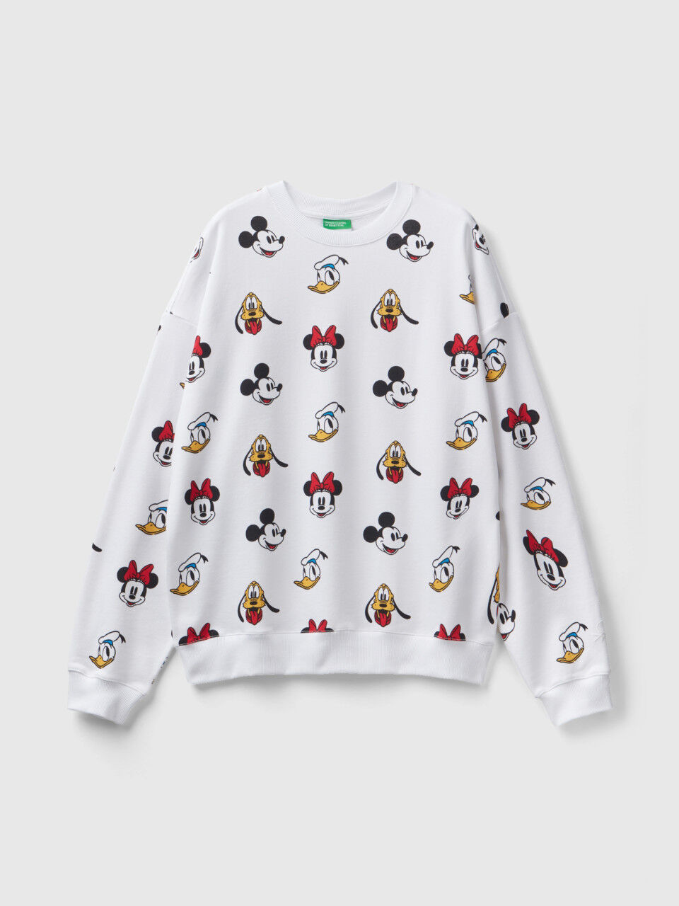 White Mickey Mouse sweatshirt White Benetton