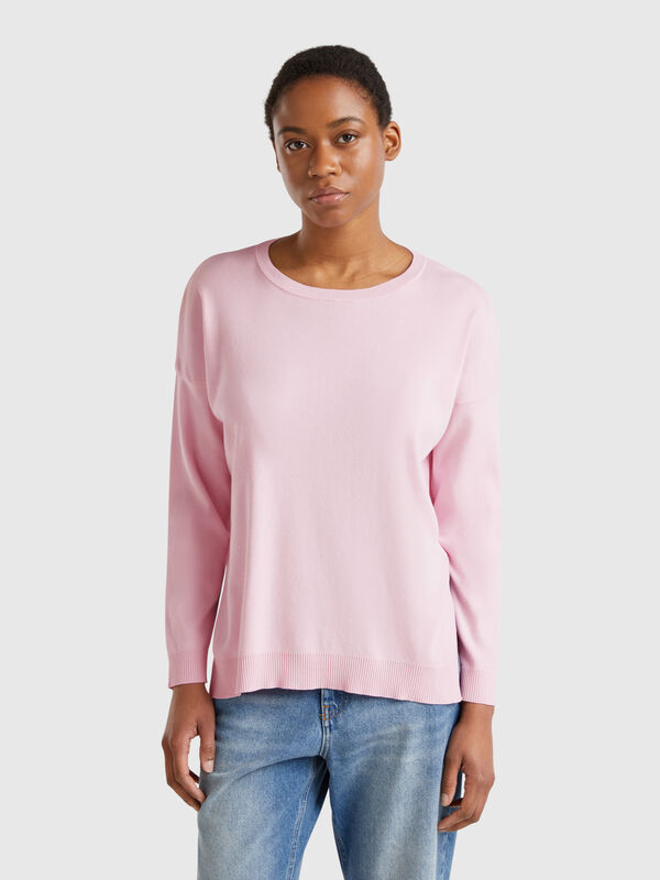 Oversized fit cotton sweater Women