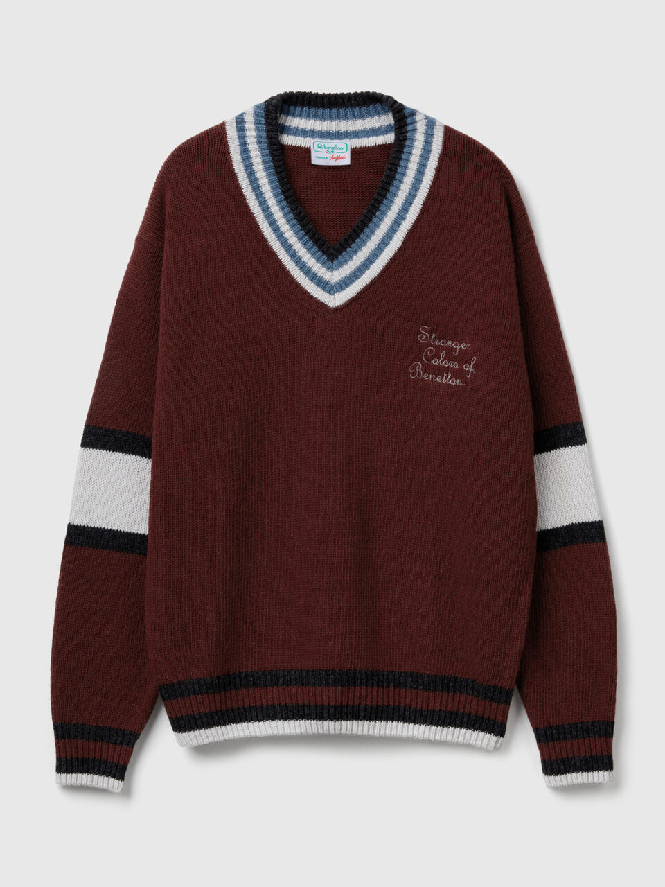 V NECK SWEATER L/S Men image number 1