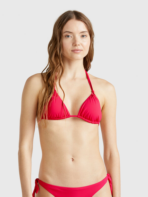 Triangle sliding swim top in ECONYL® Women