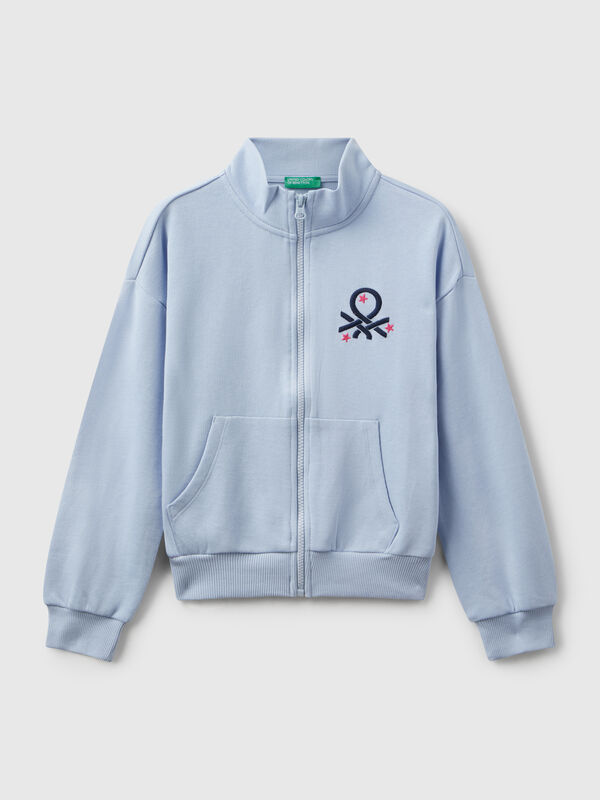 Zip-up sweatshirt with print Junior Girl