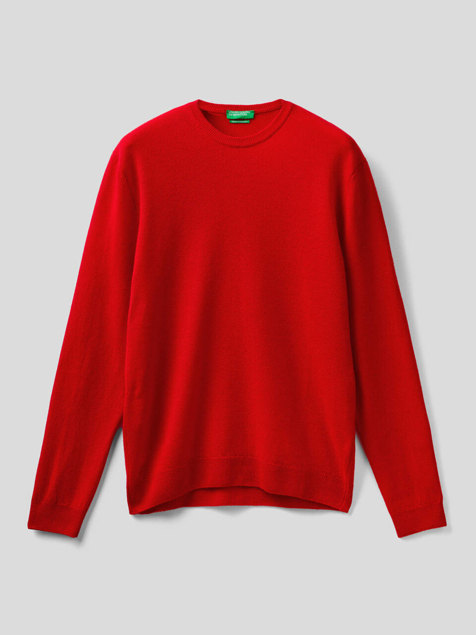 Crew neck sweater in pure virgin wool image number 1