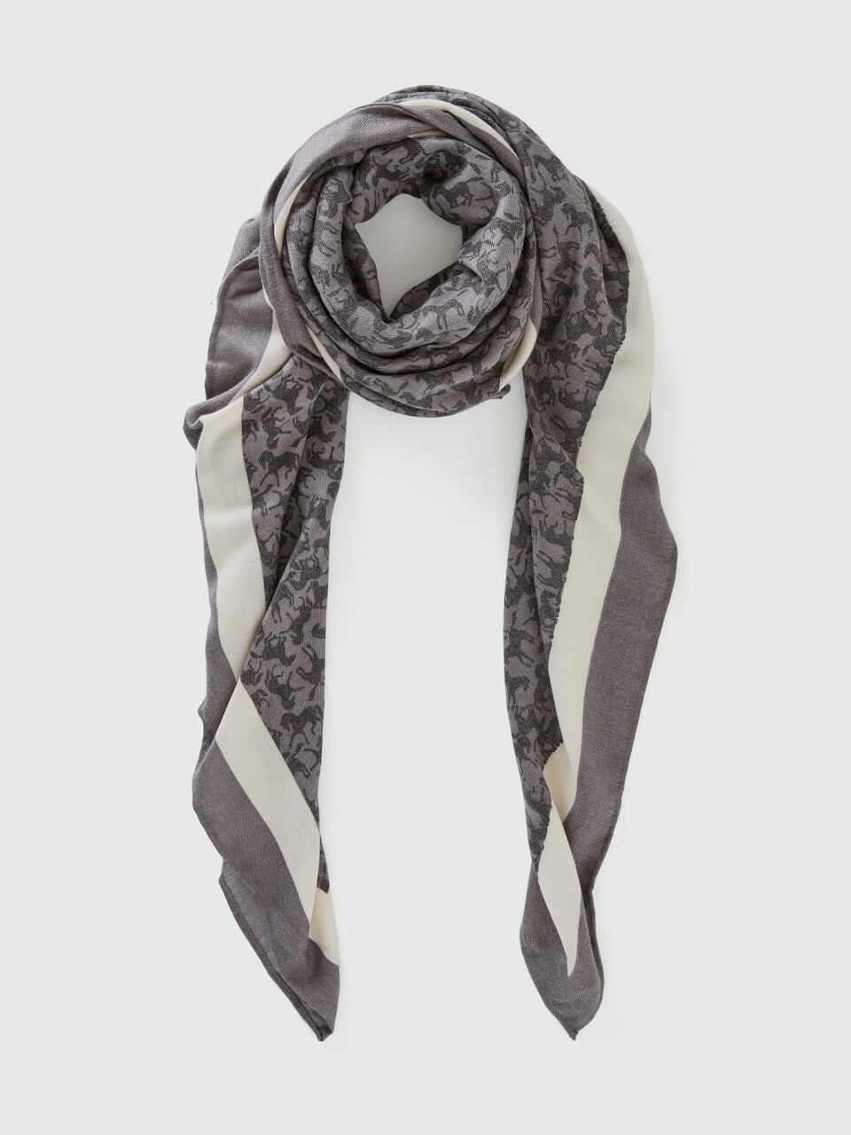 White black scarf hot sale