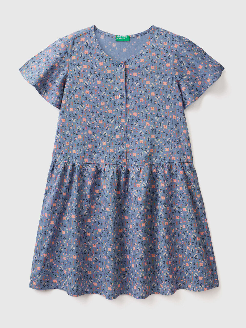 Floral dress in sustainable viscose