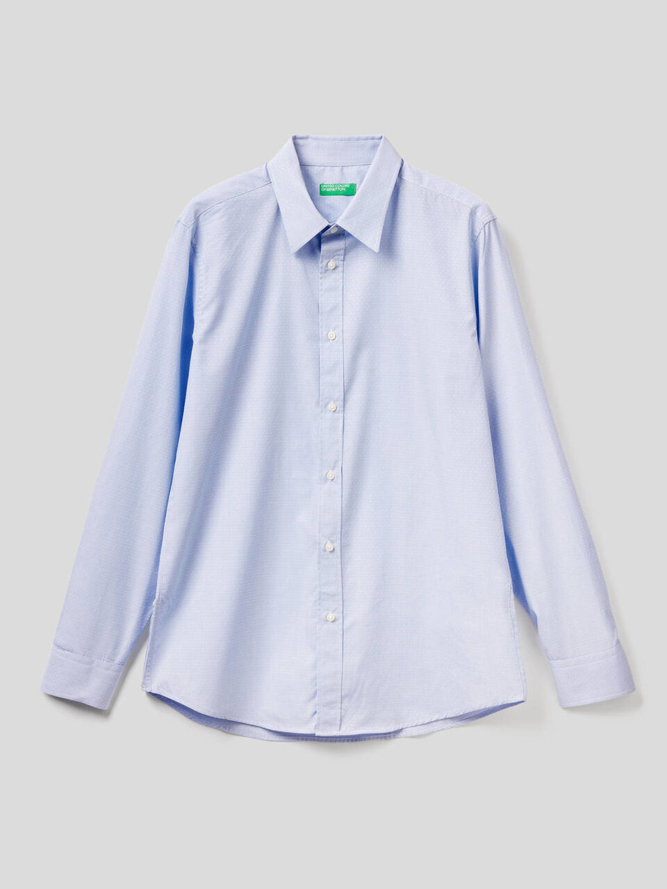 Slim fit shirt in print cotton Men image number 1
