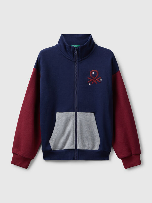 Zip-up sweatshirt with print Junior Girl