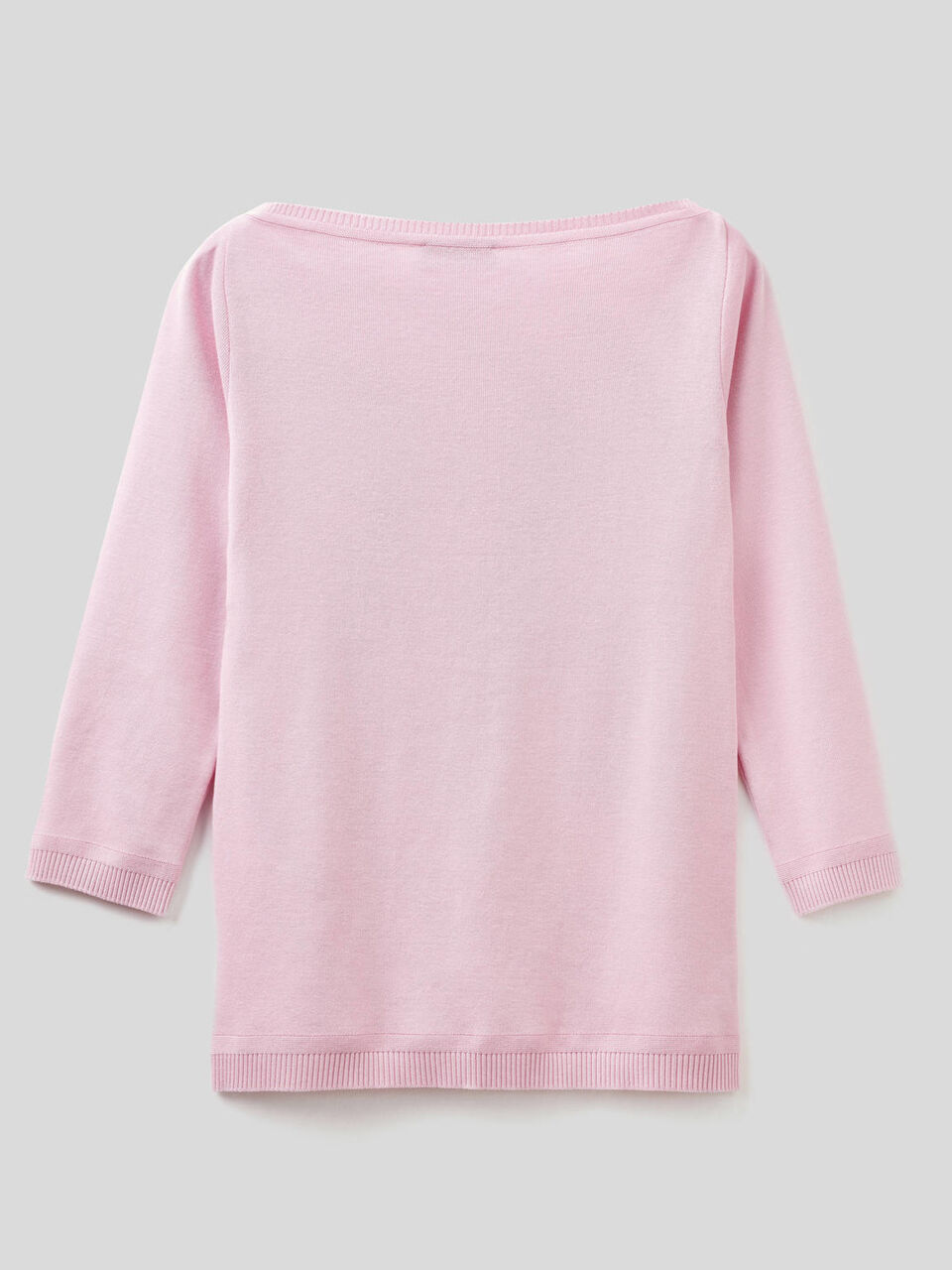 100% cotton boat neck sweater image number 2